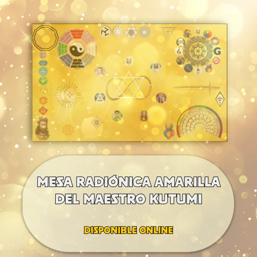MESA RADIÓNICA AMARILLA DEL MAESTRO KUTHUMI