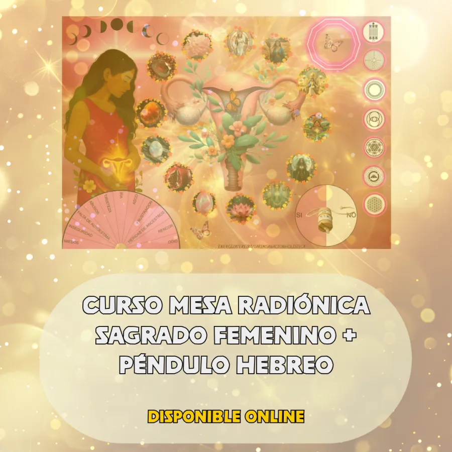 MESA RADIÓNICA DE LINAJE FEMENINO + PÉNDULO HEBREO